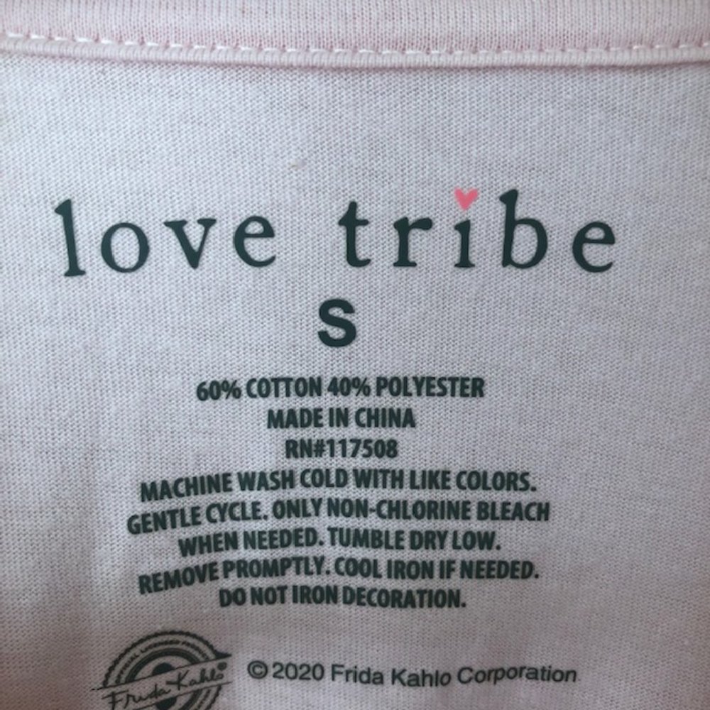 Frida Kahlo Pink Watercolor Graphic T-Shirt - Picture 6 of 6